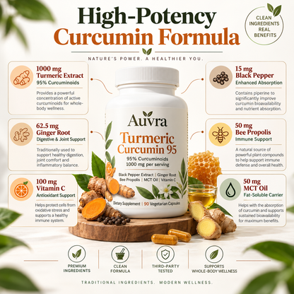 Turmeric Curcumin - 1000 mg Capsules