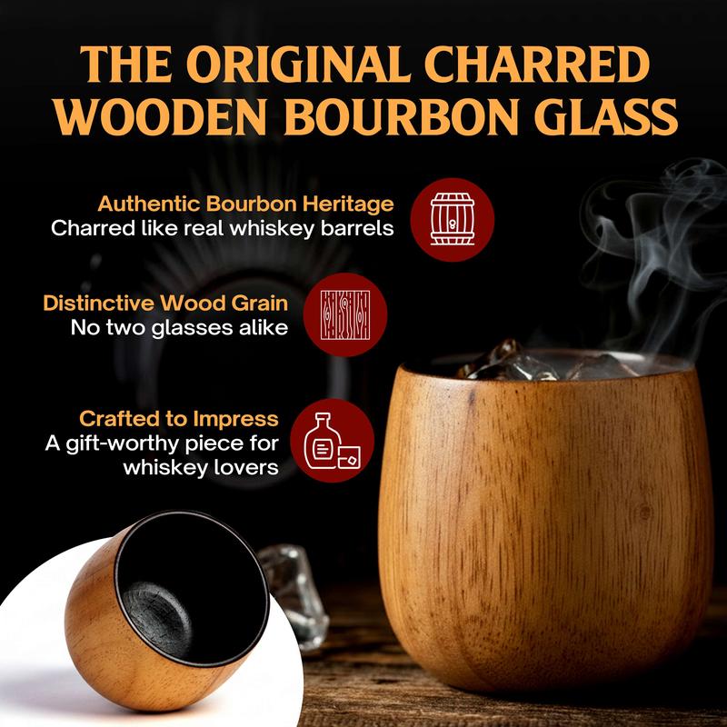 OakSip Wooden Whisky Glass™