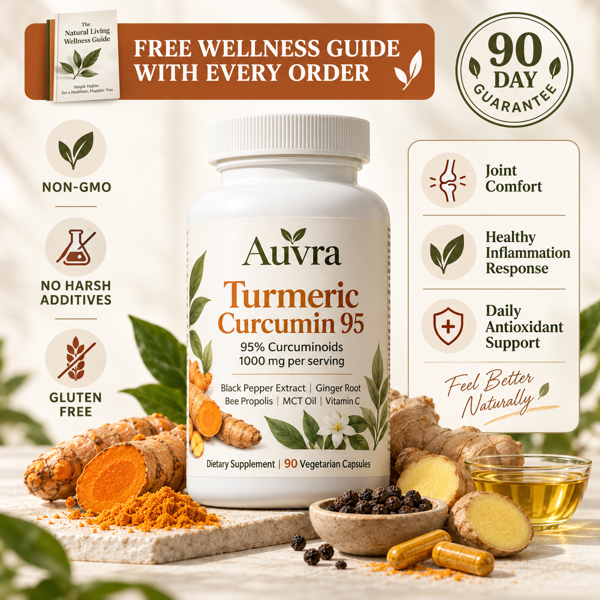Turmeric Curcumin - 1000 mg Capsules