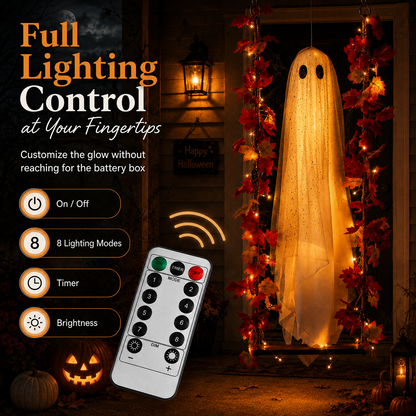 Light up - Swinging Ghost Halloween Decoration