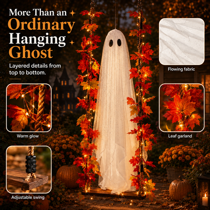 Light up - Swinging Ghost Halloween Decoration