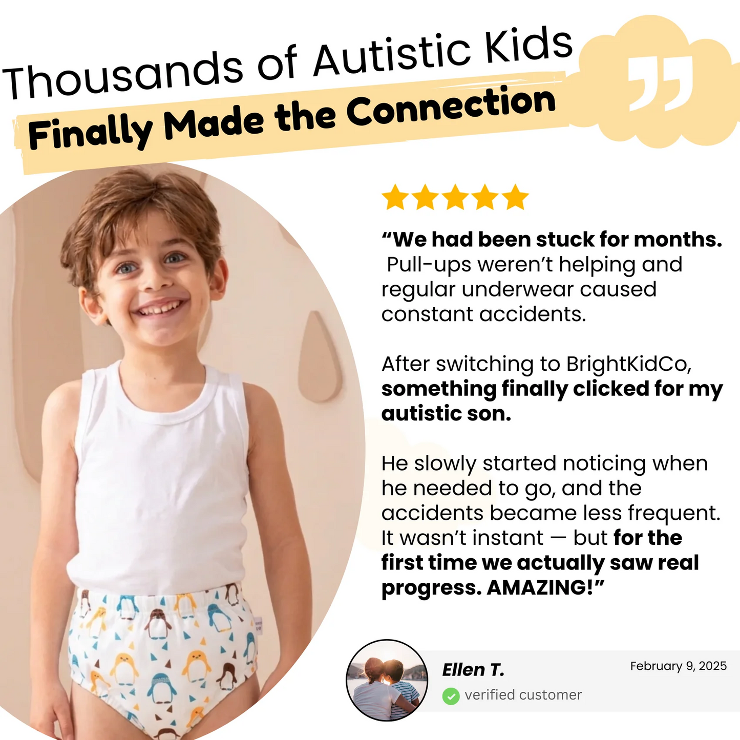 Auvra™ Potty Training Underwear Designed for Autistic Kids