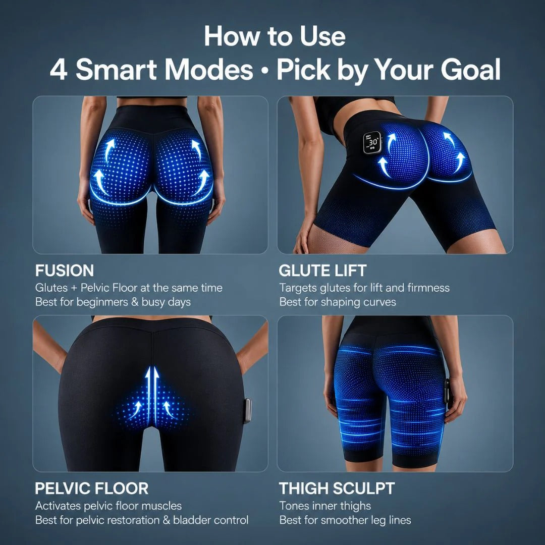 Auvra™ Pulse 8 Mode EMS Sculpting Shorts